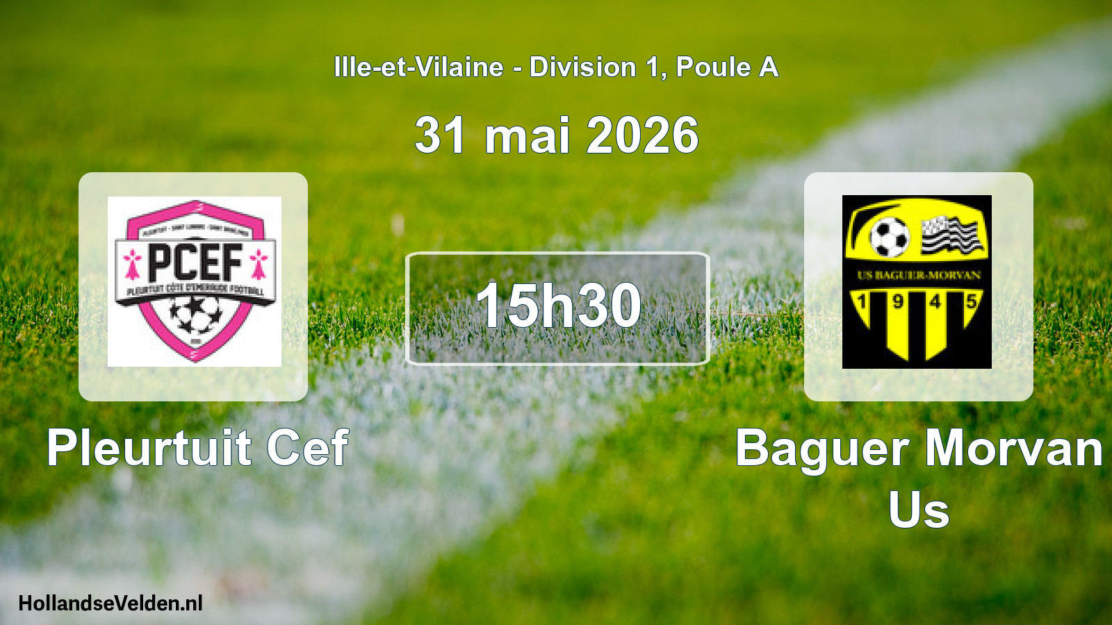 Scheduled Match: Pleurtuit Cef - Baguer Morvan Us (31 May 2026)