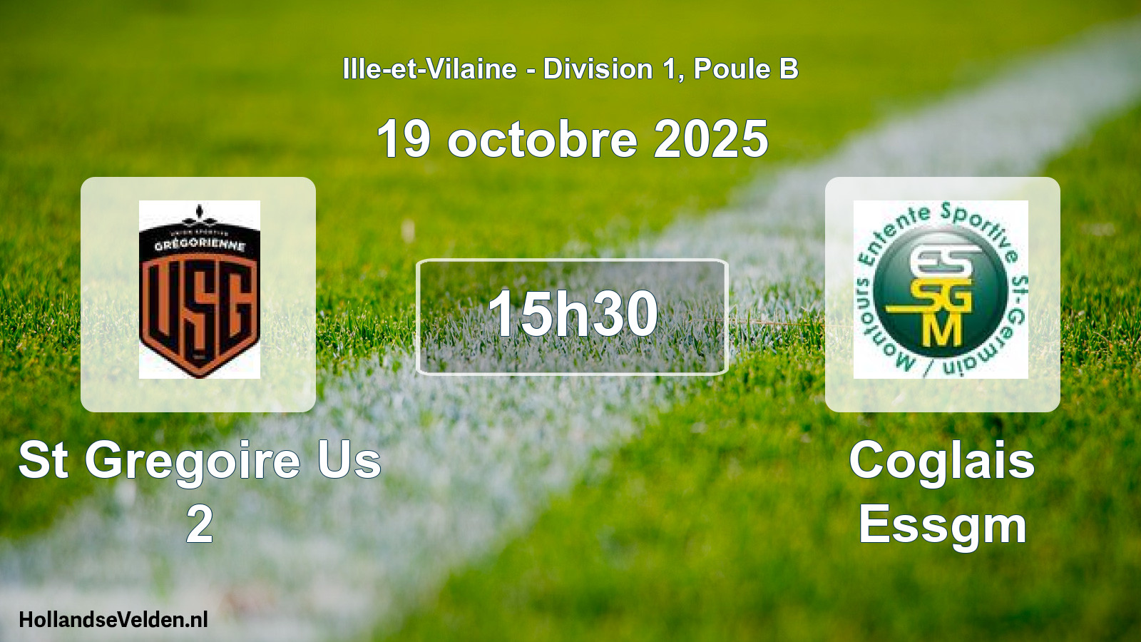 Scheduled Match: St Gregoire Us 2 - Coglais Essgm (19 October 2025)