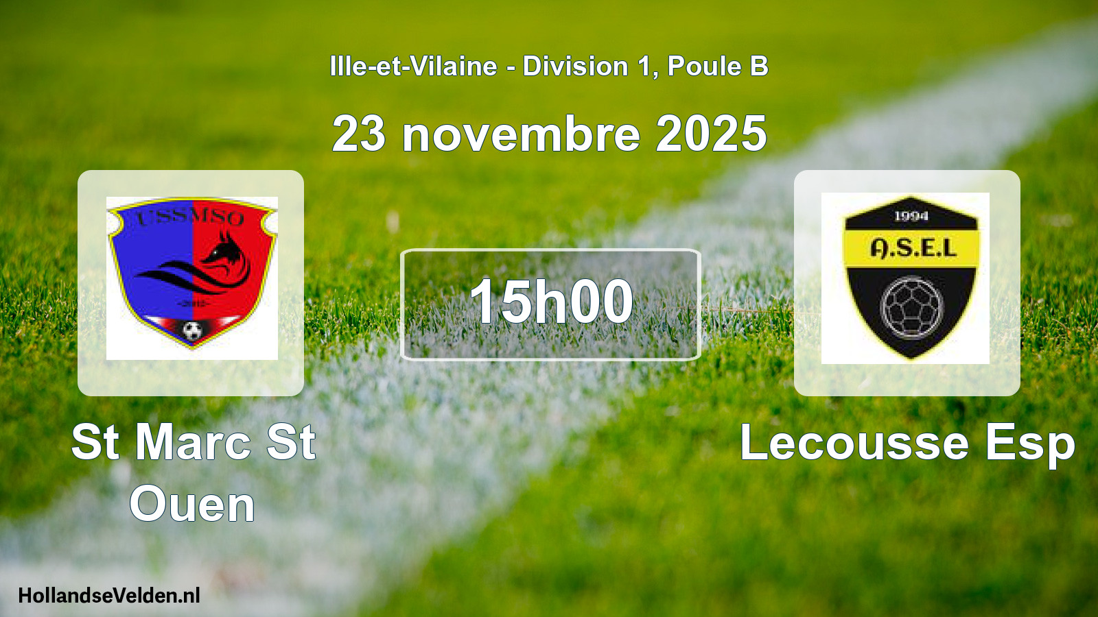 Scheduled Match: St Marc St Ouen - Lecousse Esp (23 November 2025)