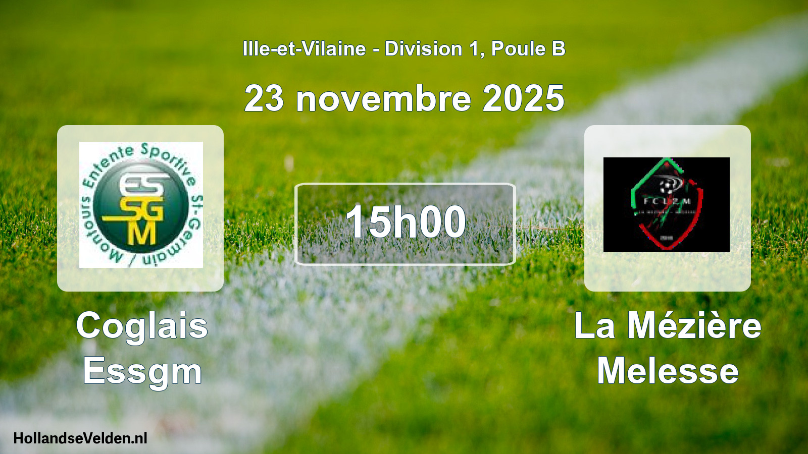 Scheduled Match: Coglais Essgm - La Mézière Melesse (23 November 2025)