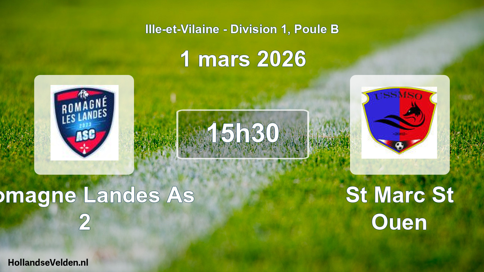 Scheduled Match: Romagne Landes As 2 - St Marc St Ouen (1 March 2026)