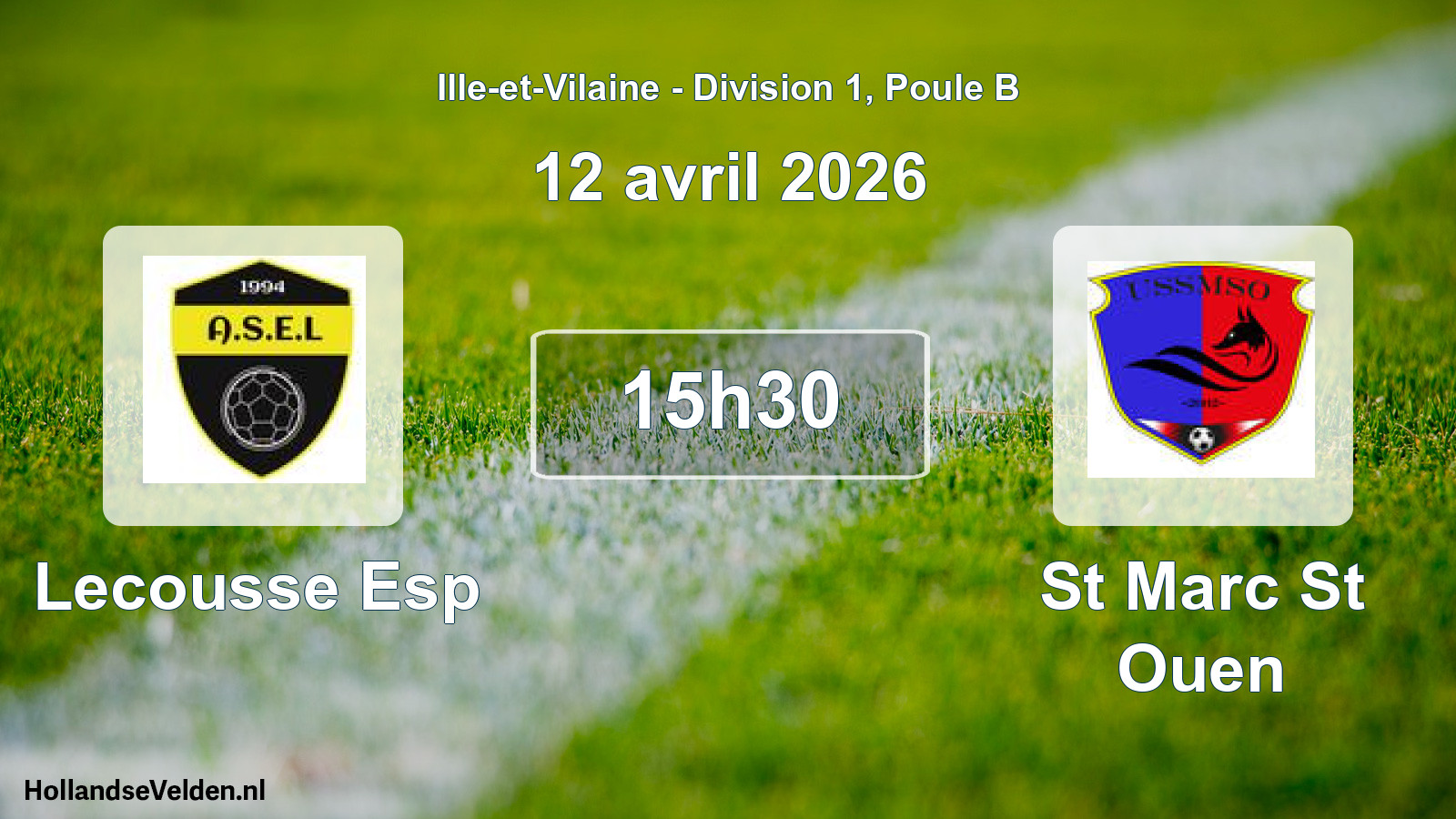 Scheduled Match: Lecousse Esp - St Marc St Ouen (12 April 2026)