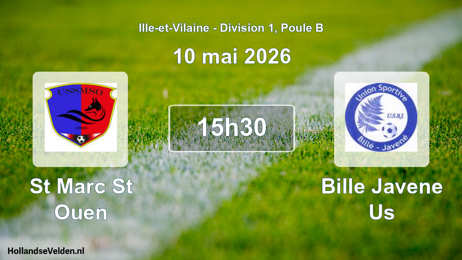 Geplande wedstrijd: St Marc St Ouen - Bille Javene Us (10 mai 2026)