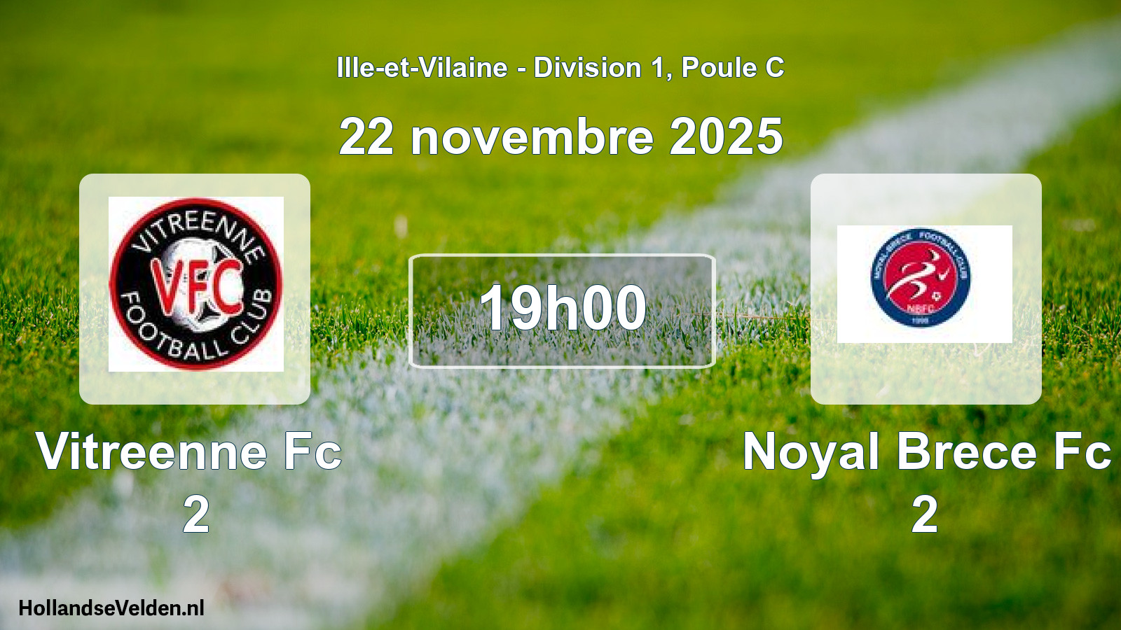 Scheduled Match: Vitreenne Fc 2 - Noyal Brece Fc 2 (22 November 2025)