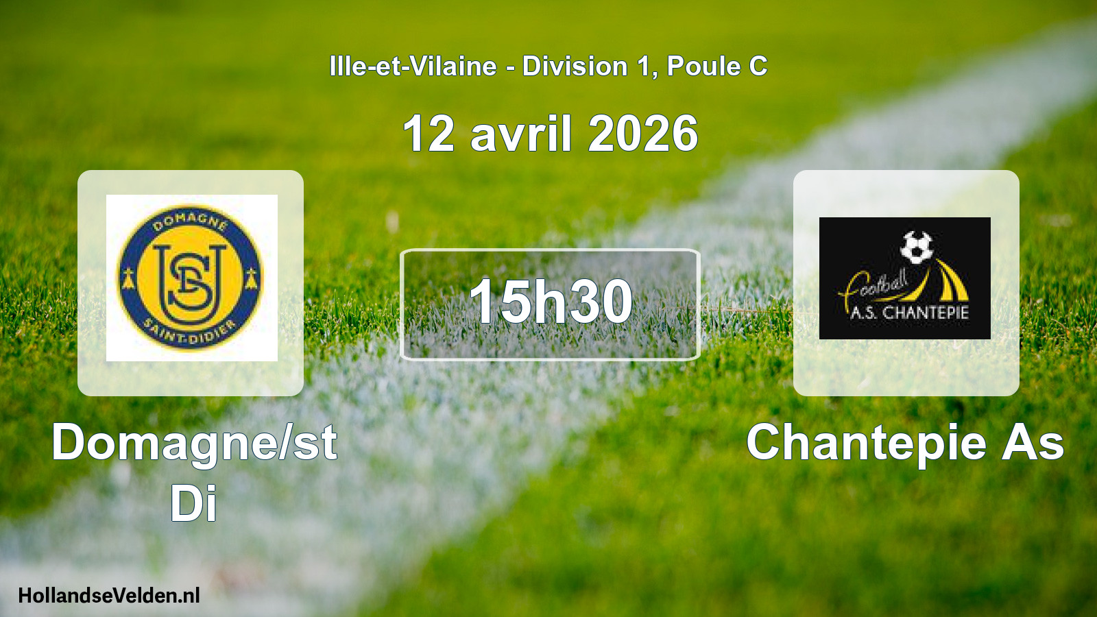 Scheduled Match: Domagne/st Di - Chantepie As (12 April 2026)