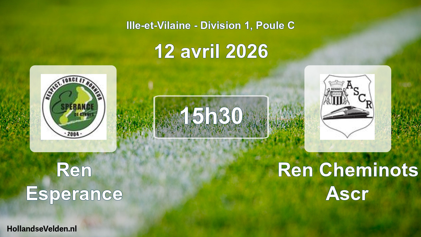 Scheduled Match: Ren Esperance - Ren Cheminots Ascr (12 April 2026)