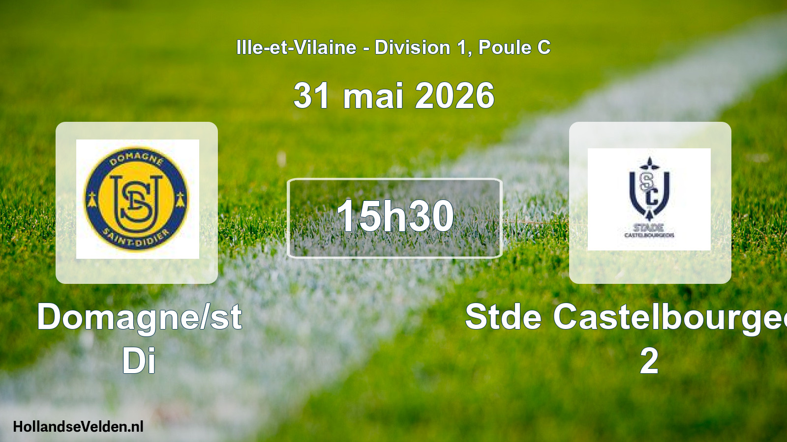 Geplande wedstrijd: Domagne/st Di - Stde Castelbourgeois 2 (31 mei 2026)