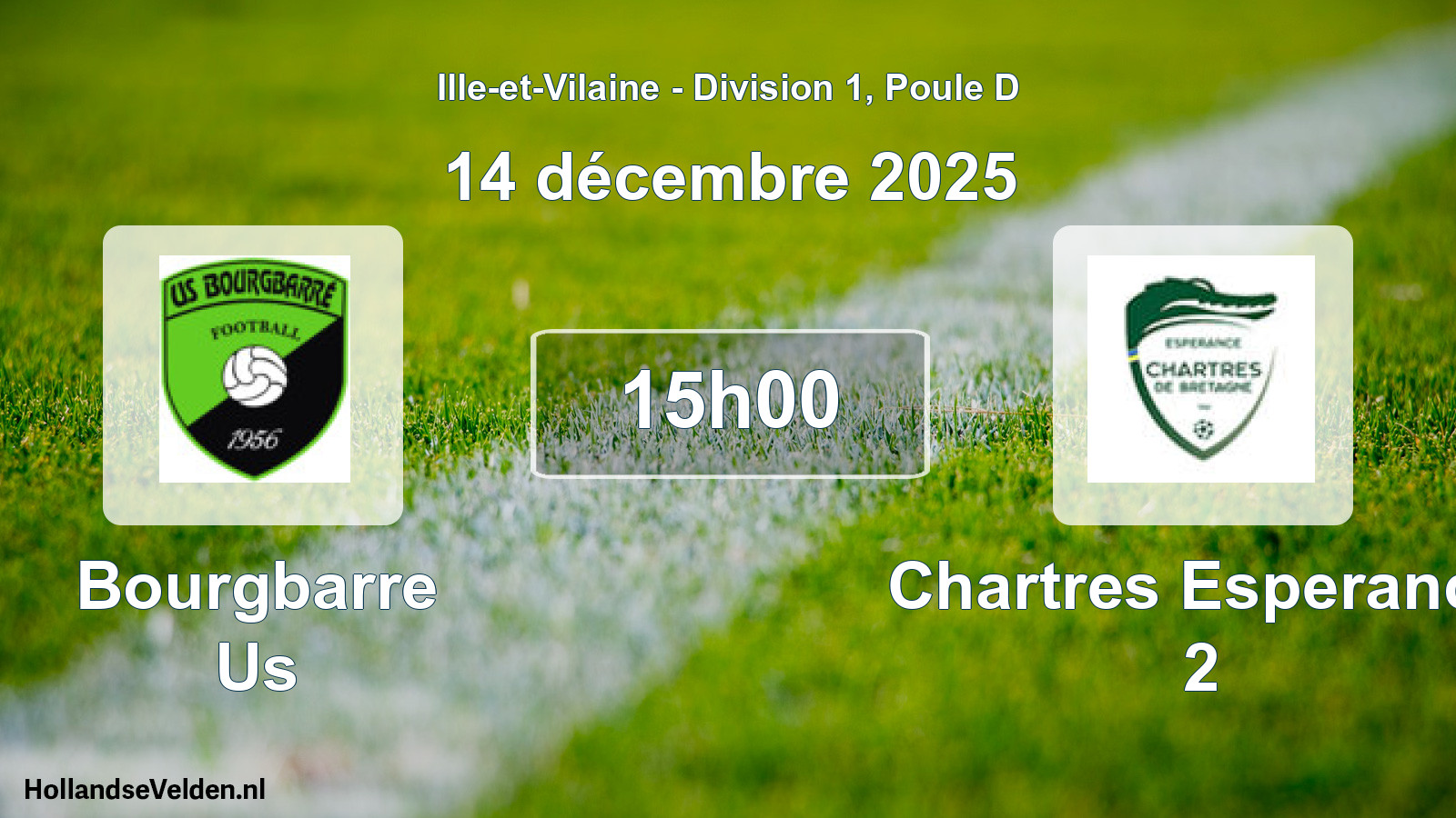Scheduled Match: Bourgbarre Us - Chartres Esperance 2 (14 December 2025)