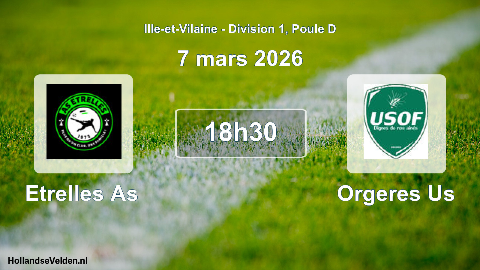 Scheduled Match: Etrelles As - Orgeres Us (7 March 2026)