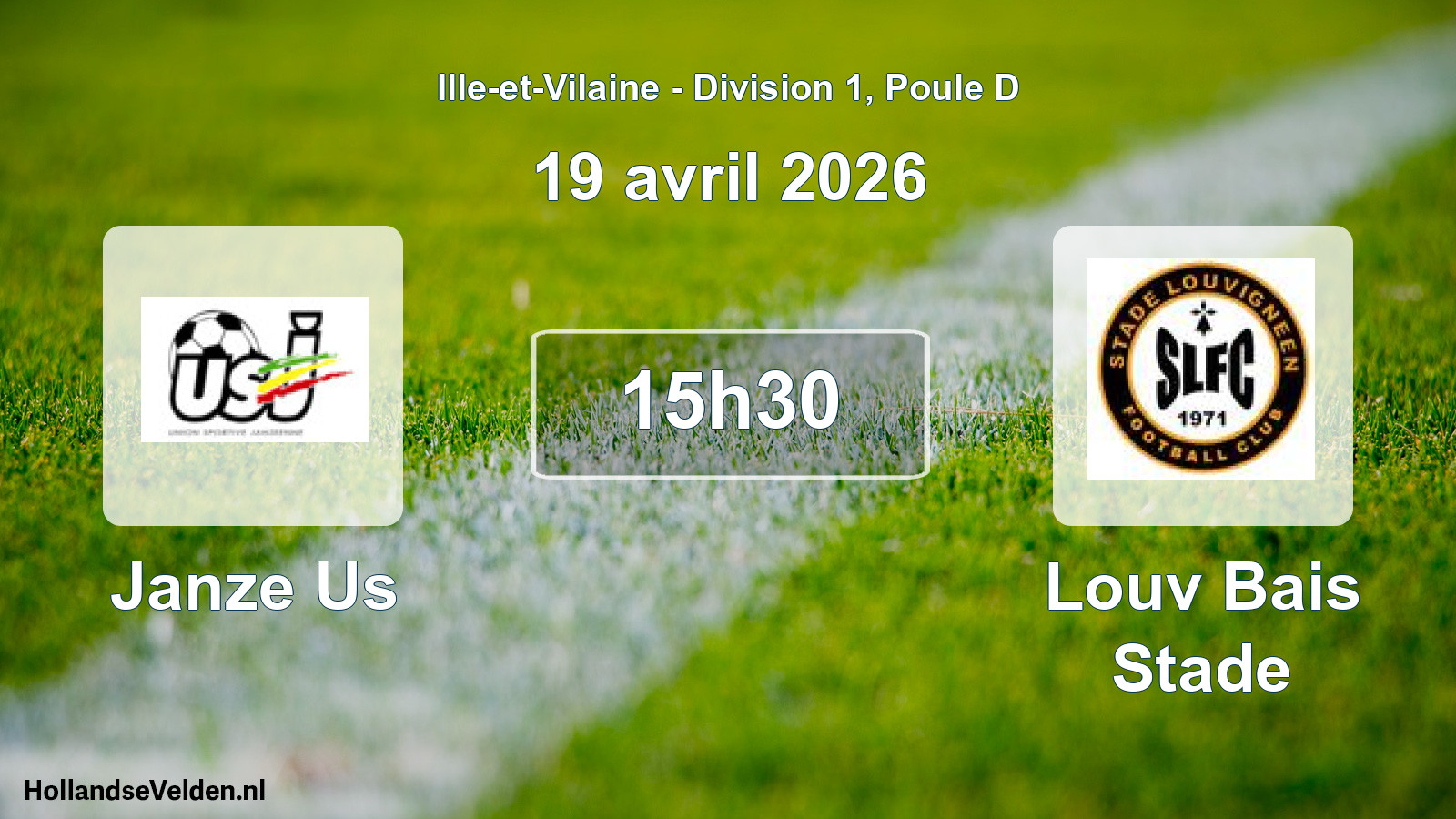 Scheduled Match: Janze Us - Louv Bais Stade (19 April 2026)