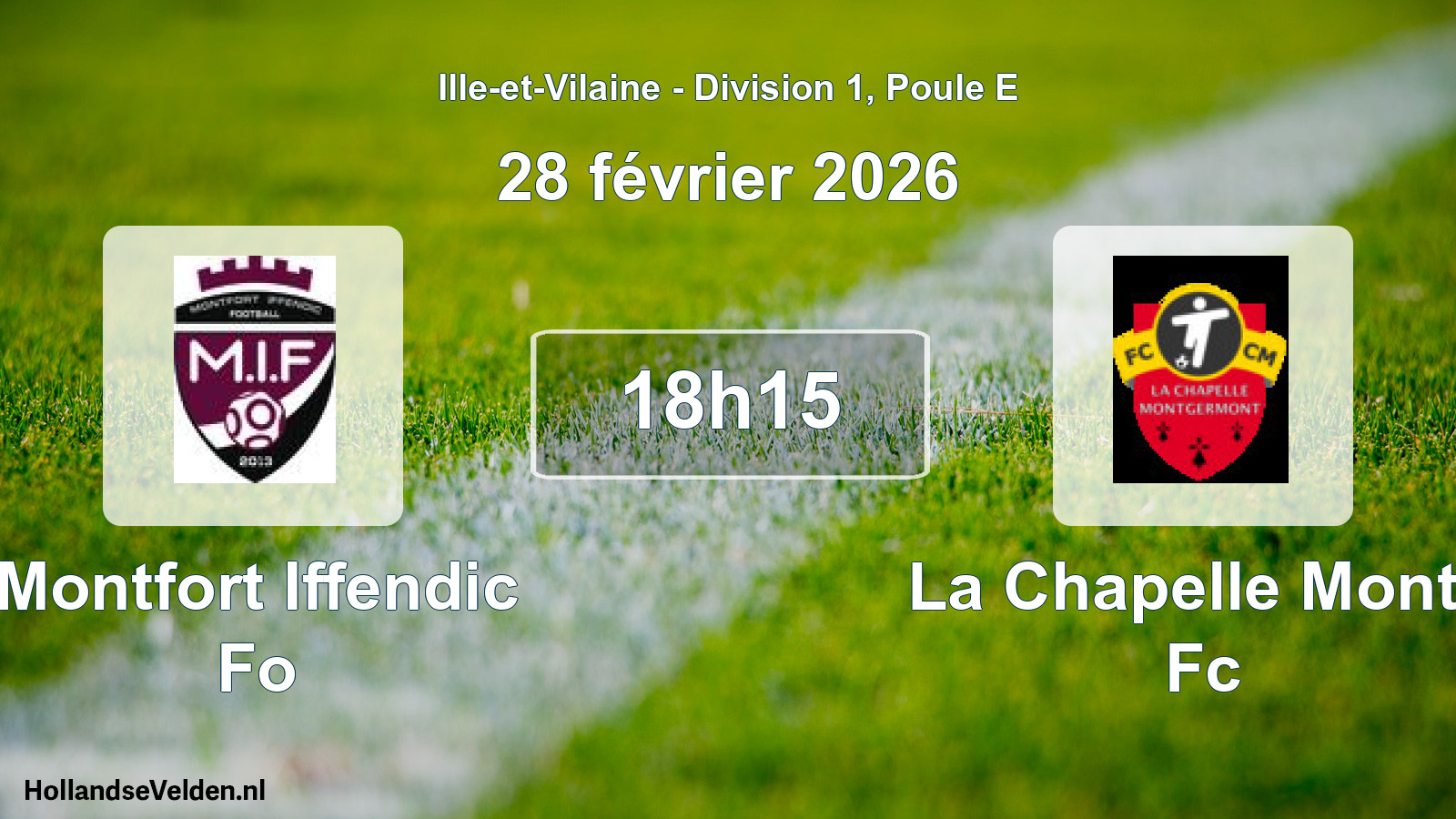 Scheduled Match: Montfort Iffendic Fo - La Chapelle Montg Fc (28 February 2026)