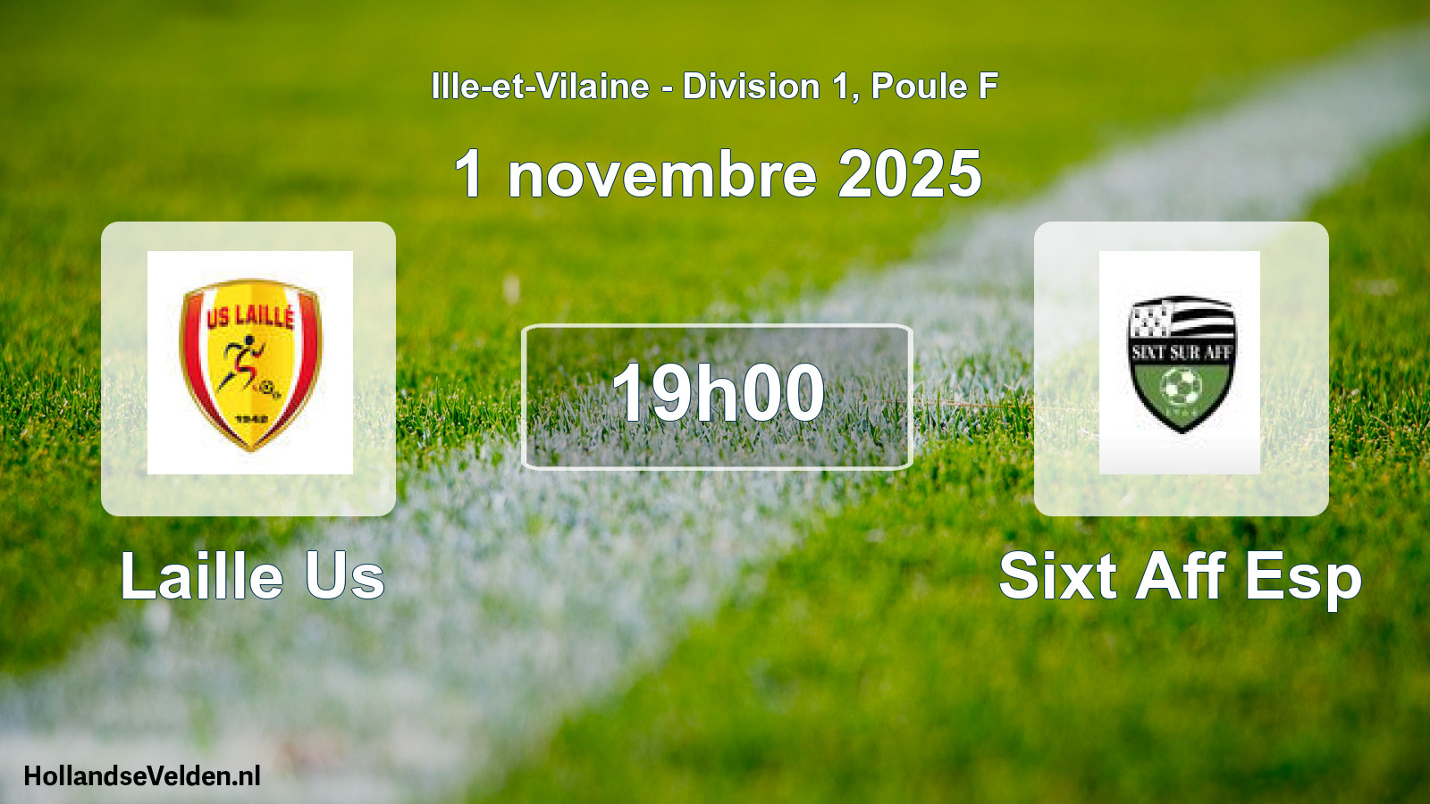 Geplande wedstrijd: Laille Us - Sixt Aff Esp (1 november 2025)