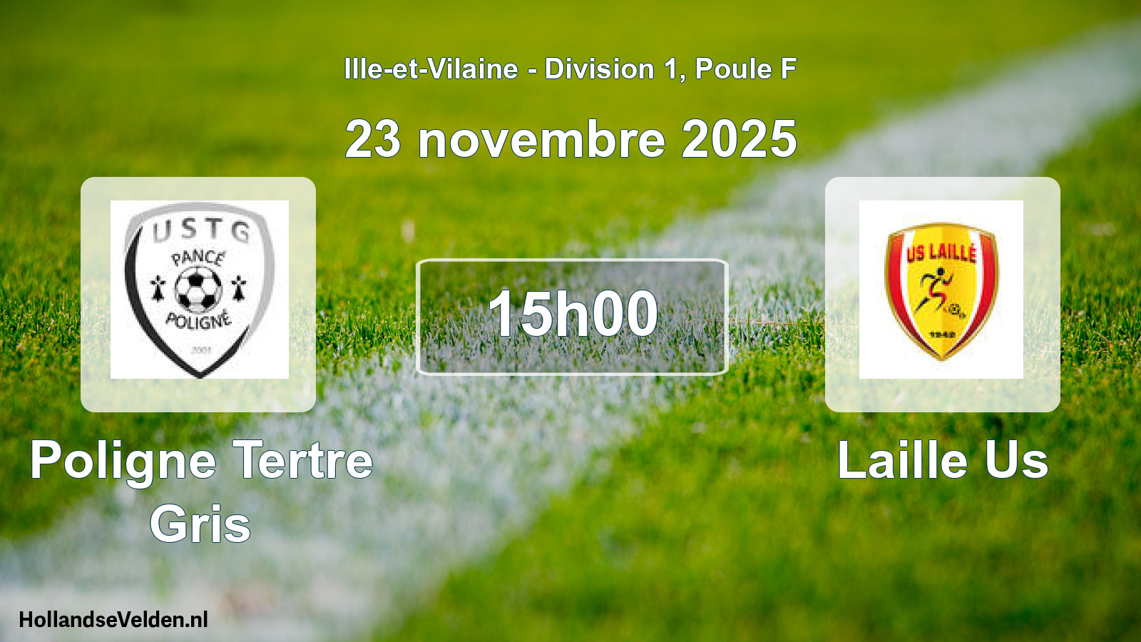 Geplande wedstrijd: Poligne Tertre Gris - Laille Us (23 november 2025)