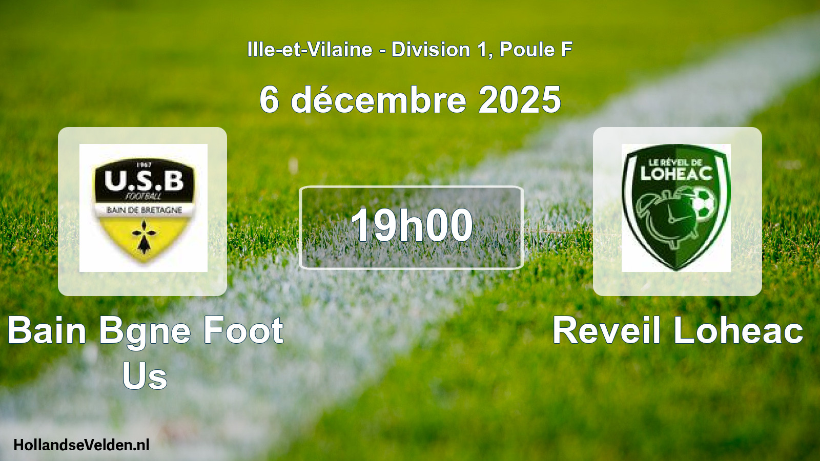 Geplande wedstrijd: Bain Bgne Foot Us - Reveil Loheac (6 december 2025)