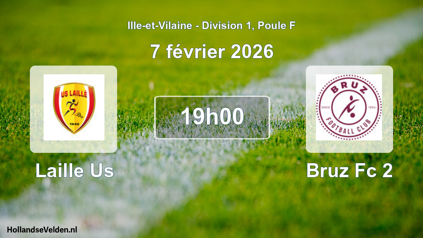 Geplande wedstrijd: Laille Us - Bruz Fc 2 (7 février 2026)