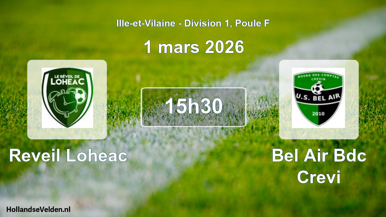 Scheduled Match: Reveil Loheac - Bel Air Bdc Crevi (1 March 2026)