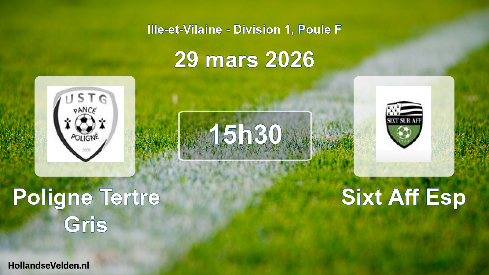 Scheduled Match: Poligne Tertre Gris - Sixt Aff Esp (29 March 2026)