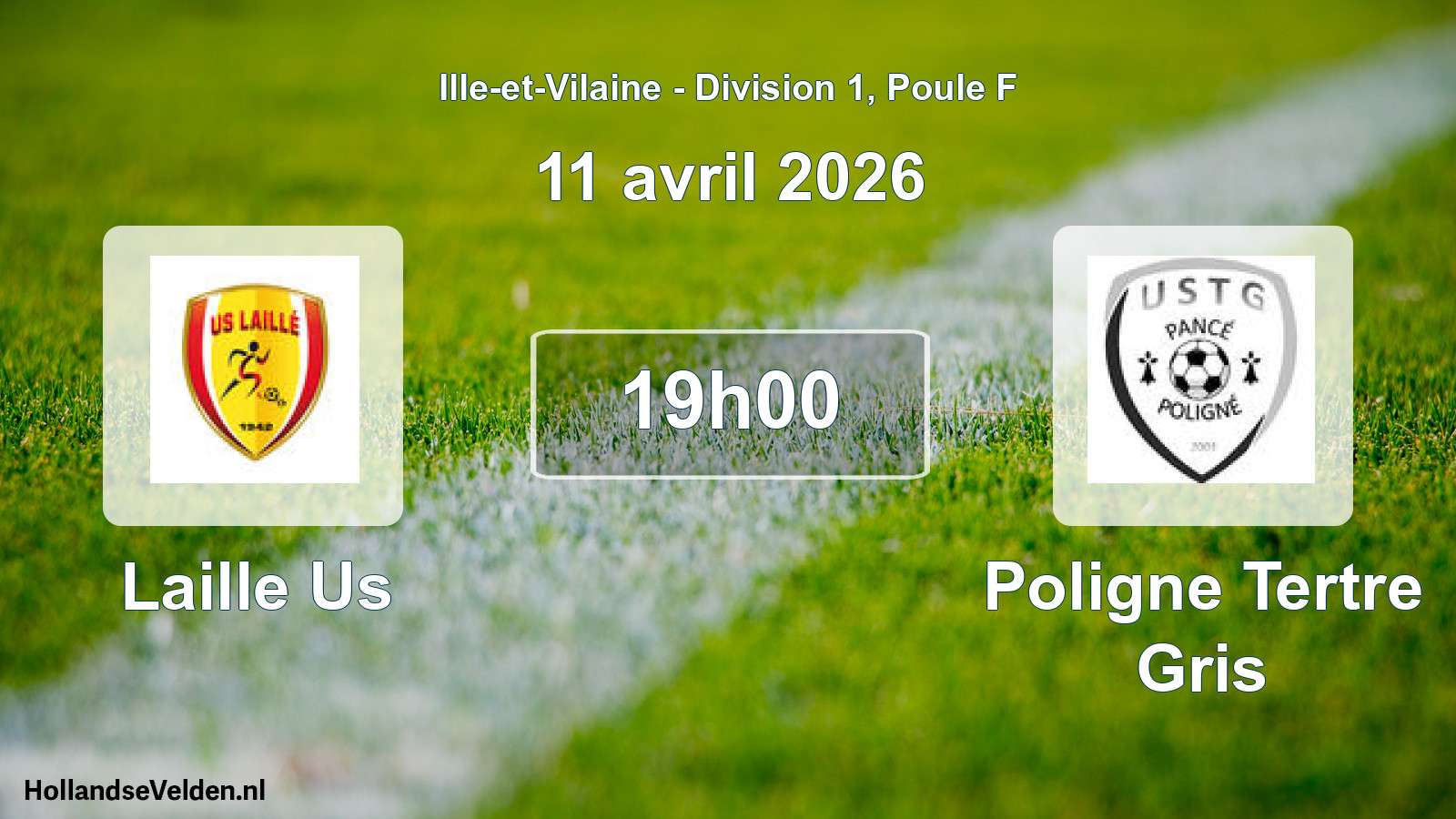 Geplande wedstrijd: Laille Us - Poligne Tertre Gris (11 april 2026)