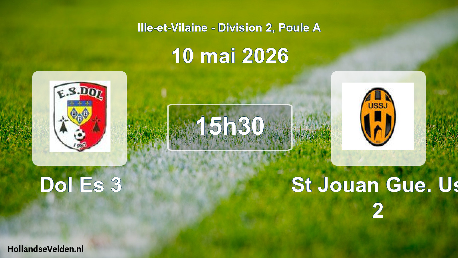Scheduled Match: Dol Es 3 - St Jouan Gue. Us 2 (10 May 2026)