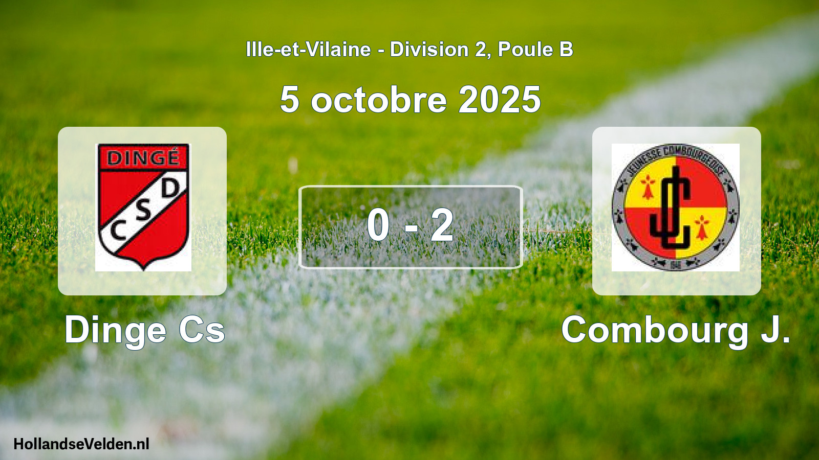 Gespeelde wedstrijd: Dinge Cs - Combourg J. 0 - 2 (5 oktober 2025)