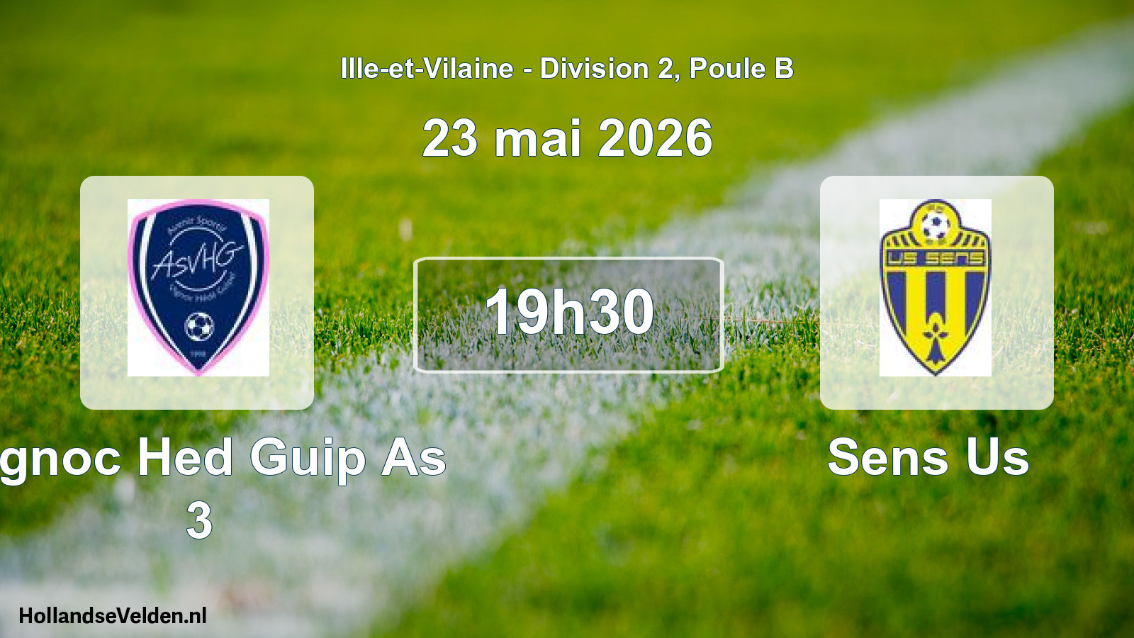 Scheduled Match: Vignoc Hed Guip As 3 - Sens Us (23 May 2026)