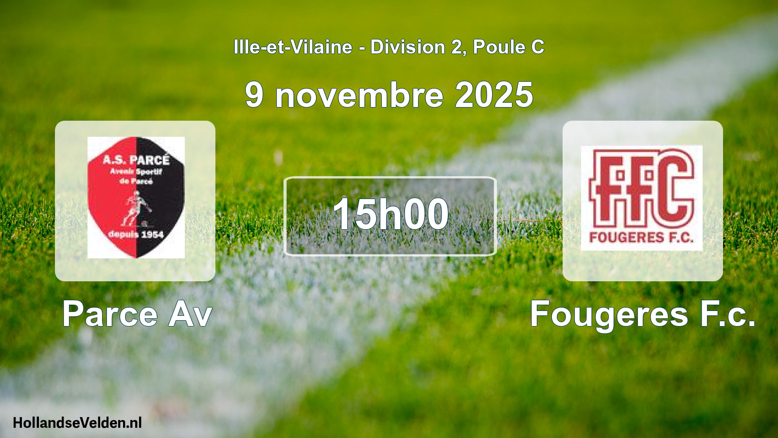 Scheduled Match: Parce Av - Fougeres F.c. (9 November 2025)