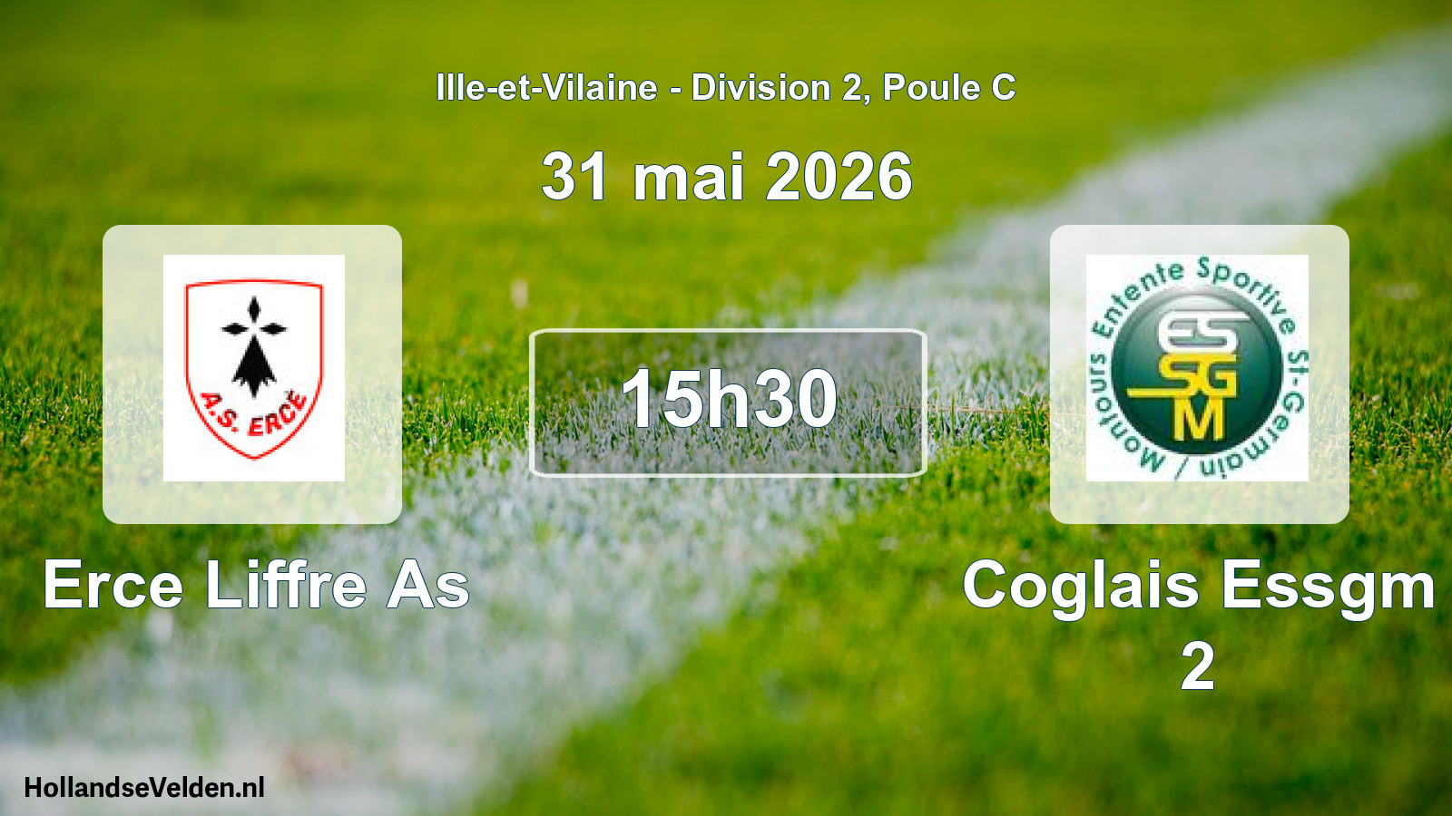 Scheduled Match: Erce Liffre As - Coglais Essgm 2 (31 May 2026)