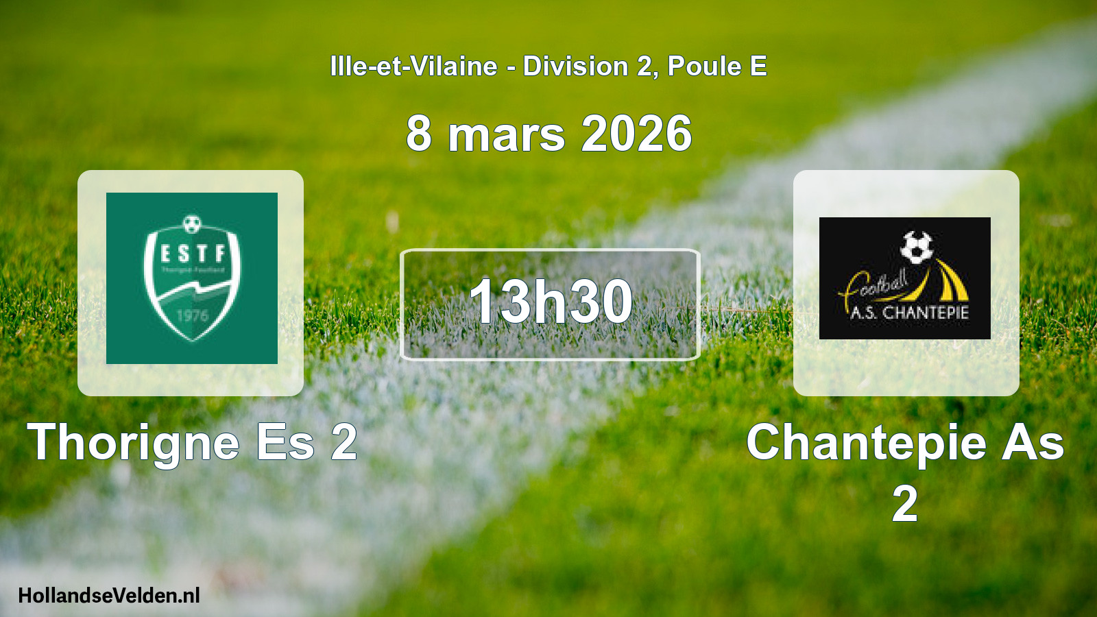 Geplande wedstrijd: Thorigne Es 2 - Chantepie As 2 (19 octobre 2025)