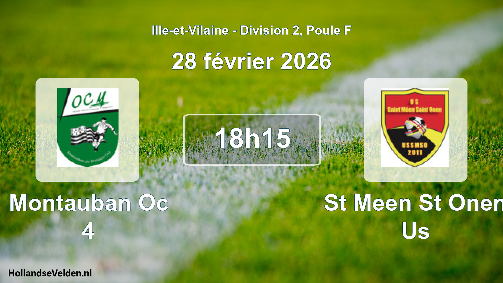 Scheduled Match: Montauban Oc 4 - St Meen St Onen Us (28 February 2026)