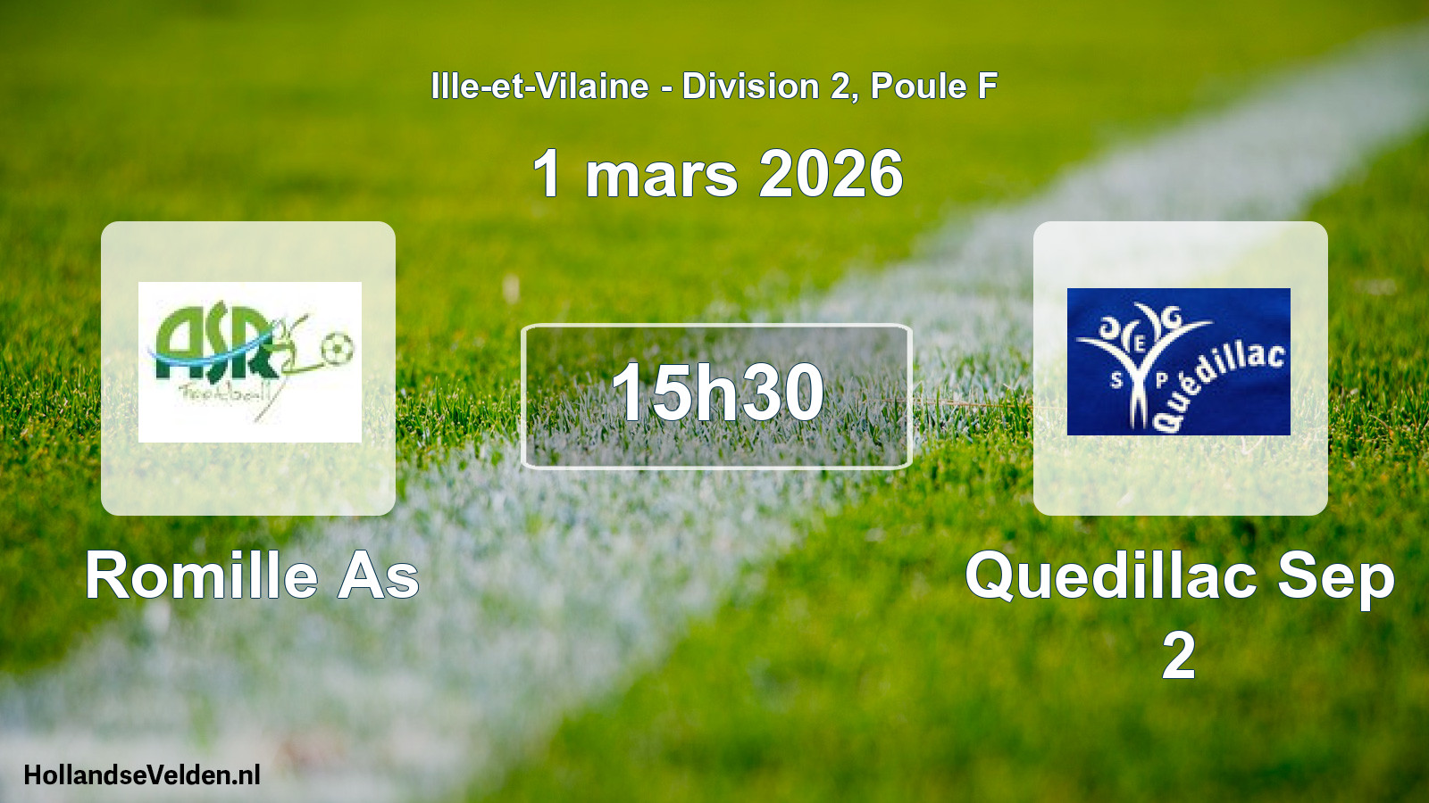 Scheduled Match: Romille As - Quedillac Sep 2 (1 March 2026)