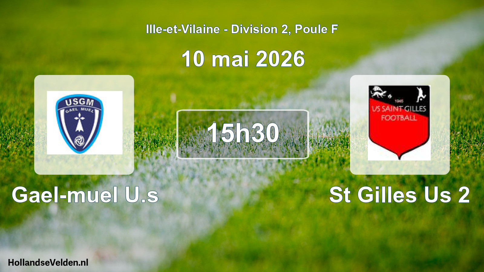 Geplande wedstrijd: Gael-muel U.s - St Gilles Us 2 (10 mai 2026)