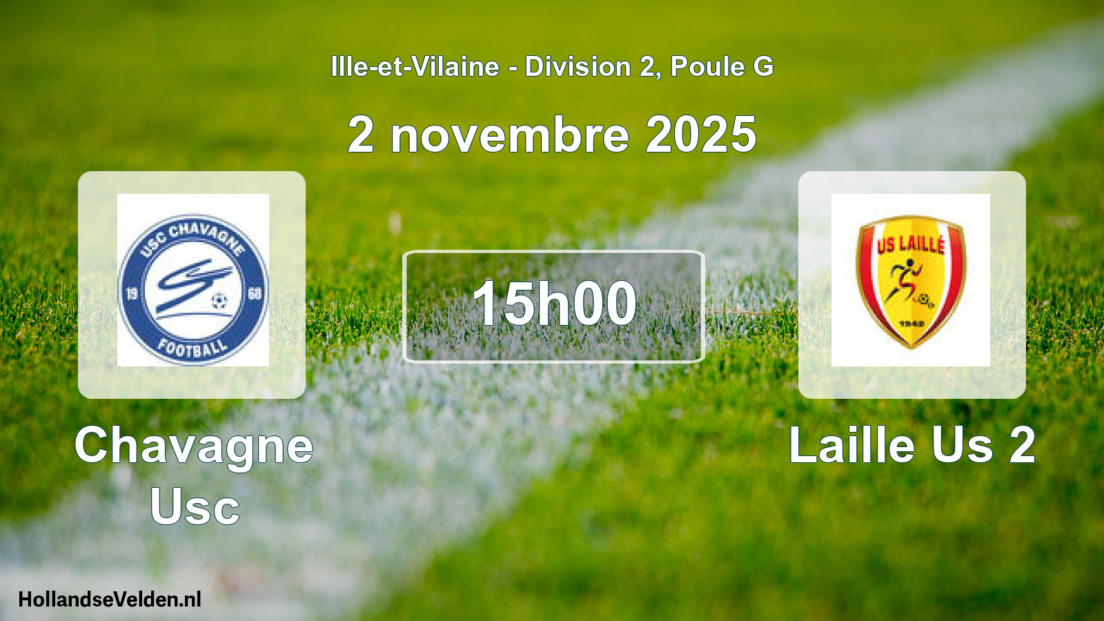 Geplande wedstrijd: Chavagne Usc - Laille Us 2 (2 novembre 2025)