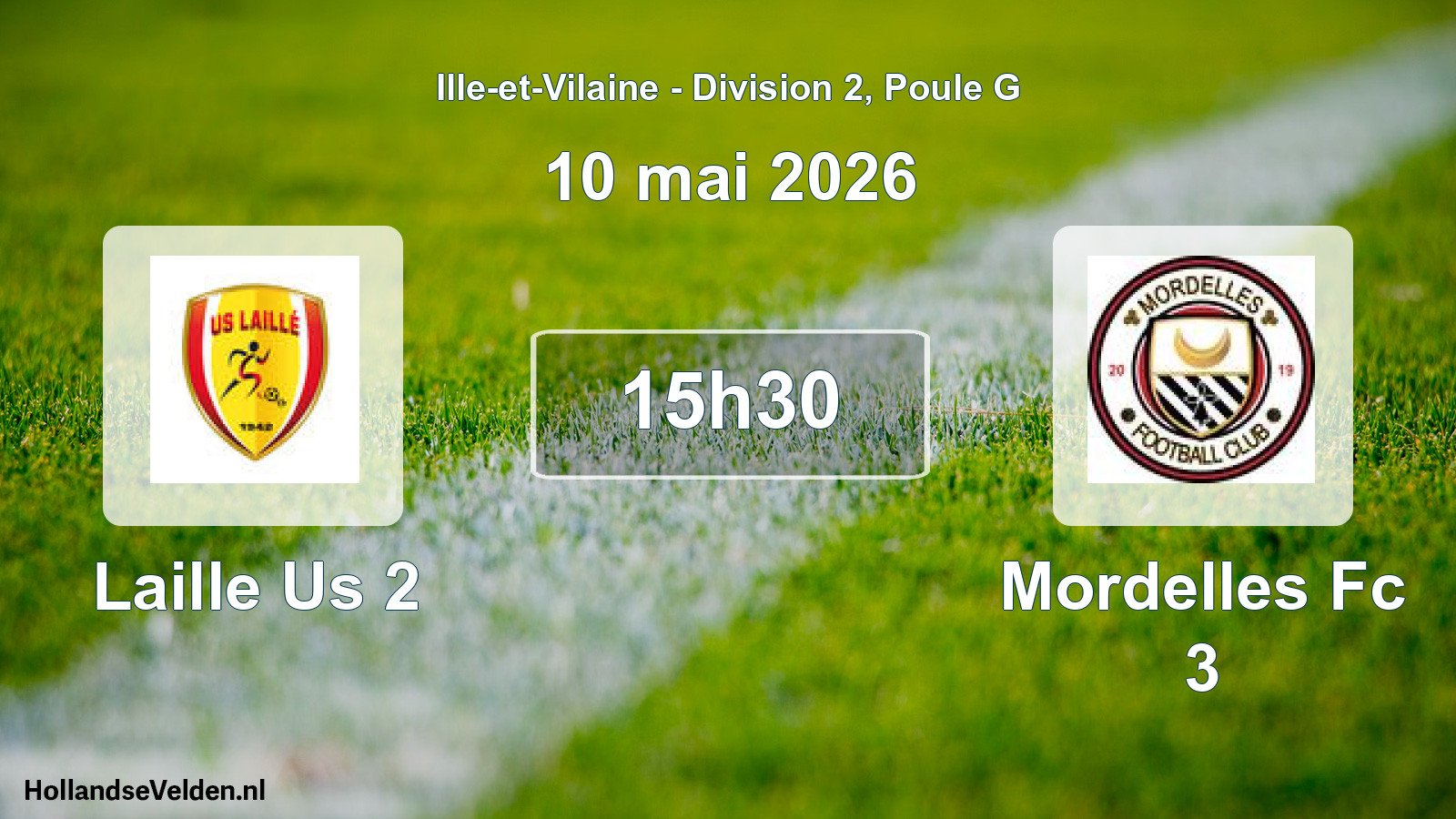 Geplande wedstrijd: Laille Us 2 - Mordelles Fc 3 (10 mei 2026)