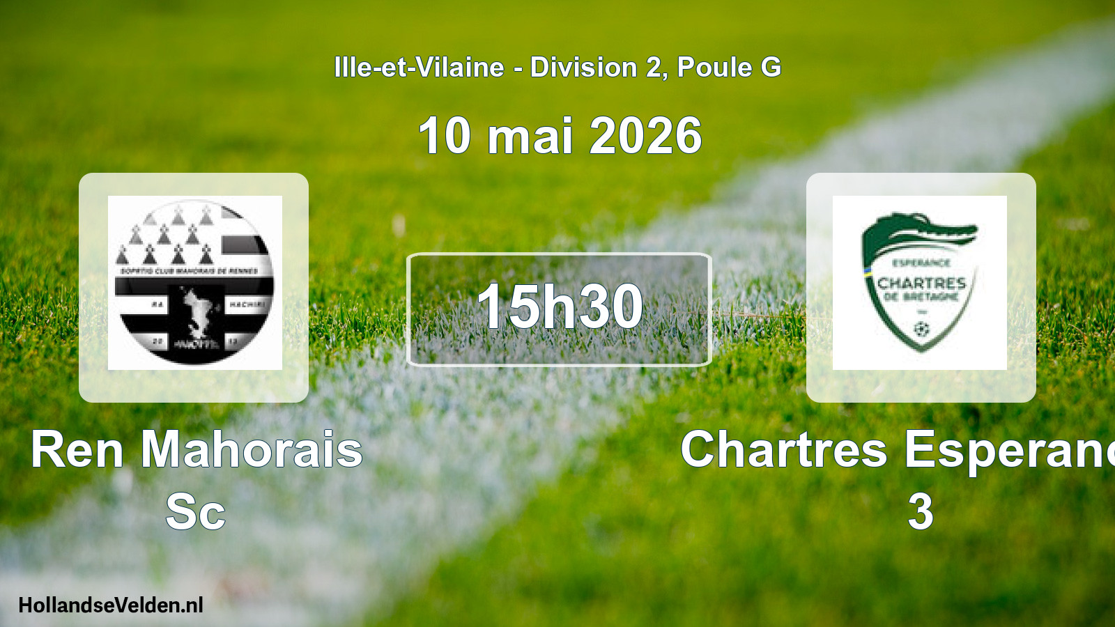 Geplande wedstrijd: Ren Mahorais Sc - Chartres Esperance 3 (10 mei 2026)