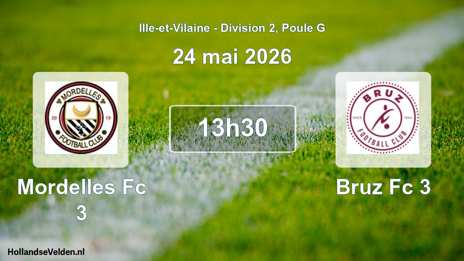 Scheduled Match: Mordelles Fc 3 - Bruz Fc 3 (24 May 2026)