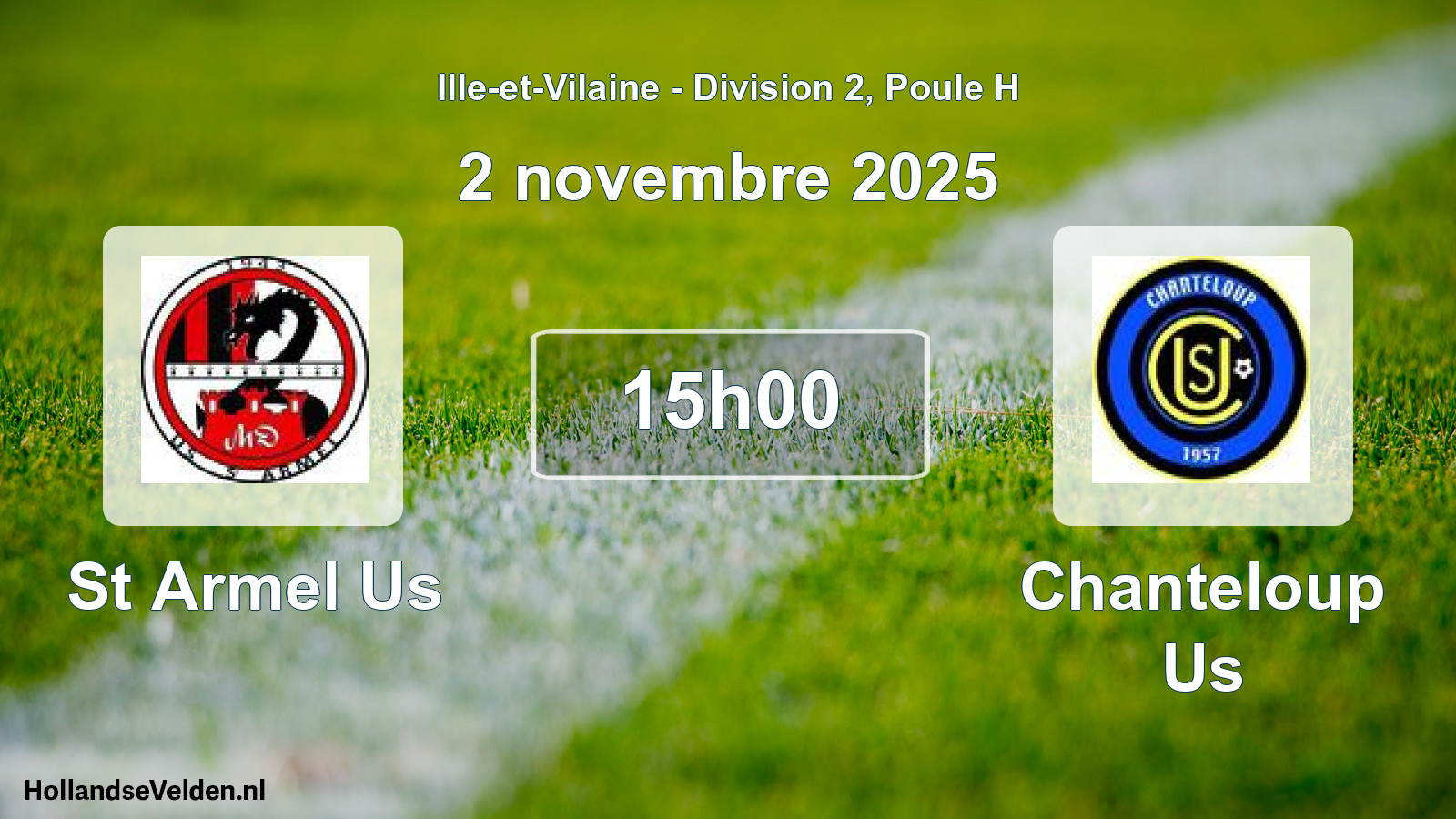 Geplande wedstrijd: St Armel Us - Chanteloup Us (2 novembre 2025)
