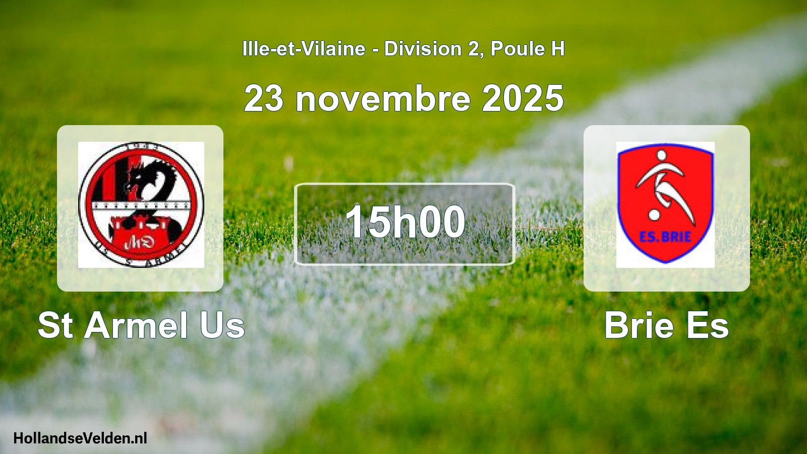 Scheduled Match: St Armel Us - Brie Es (23 November 2025)