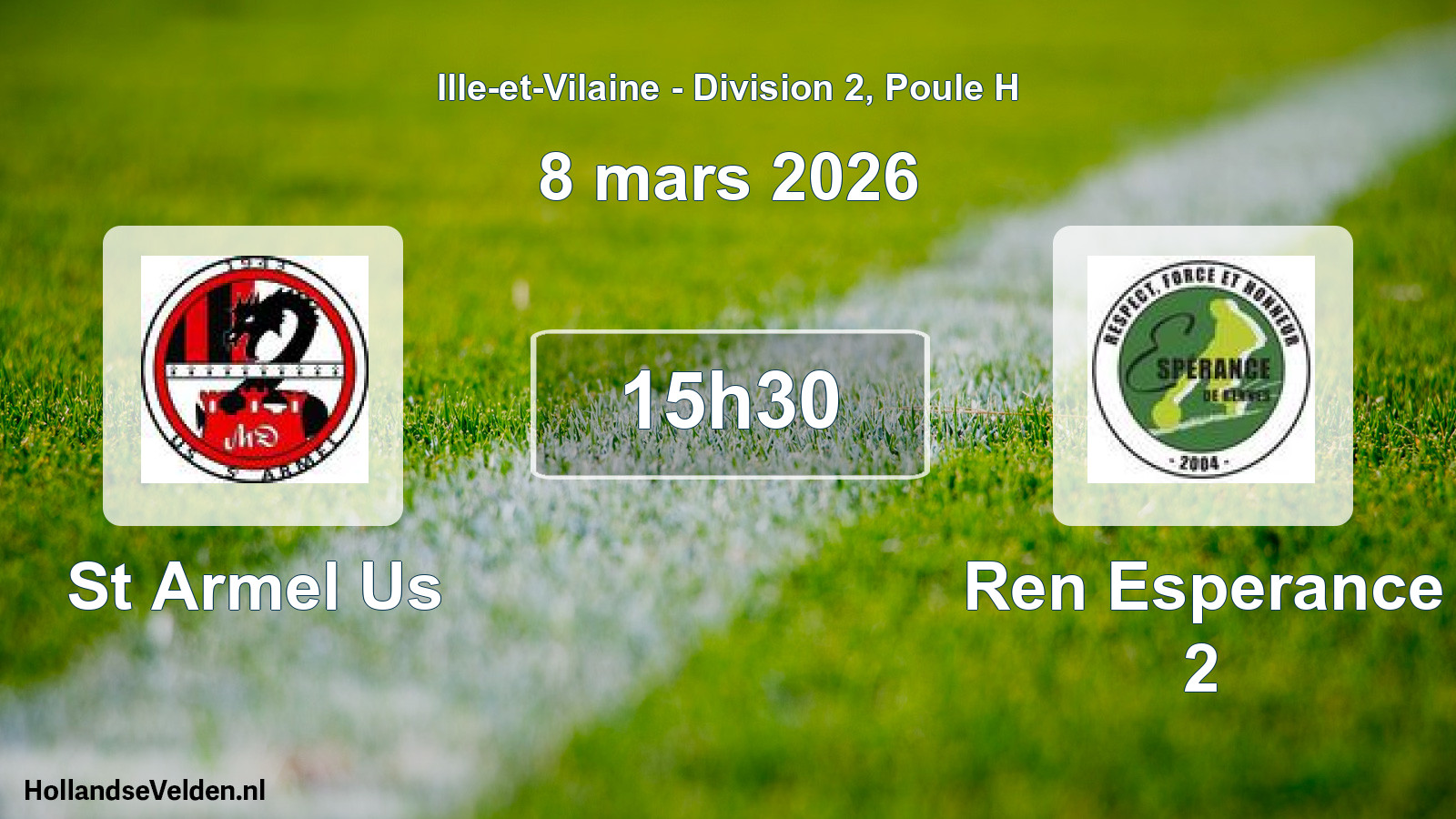 Scheduled Match: St Armel Us - Ren Esperance 2 (8 March 2026)