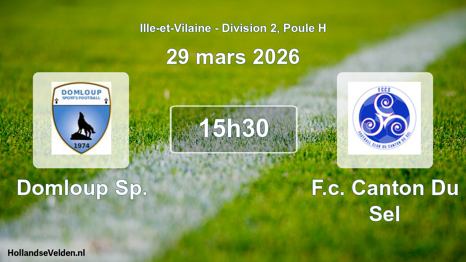 Scheduled Match: Domloup Sp. - F.c. Canton Du Sel (29 March 2026)