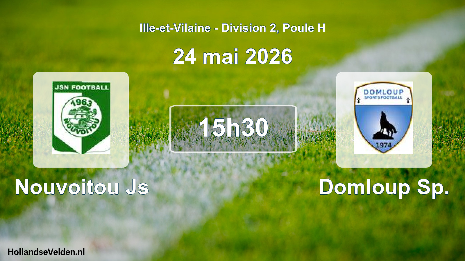 Geplande wedstrijd: Nouvoitou Js - Domloup Sp. (24 mai 2026)