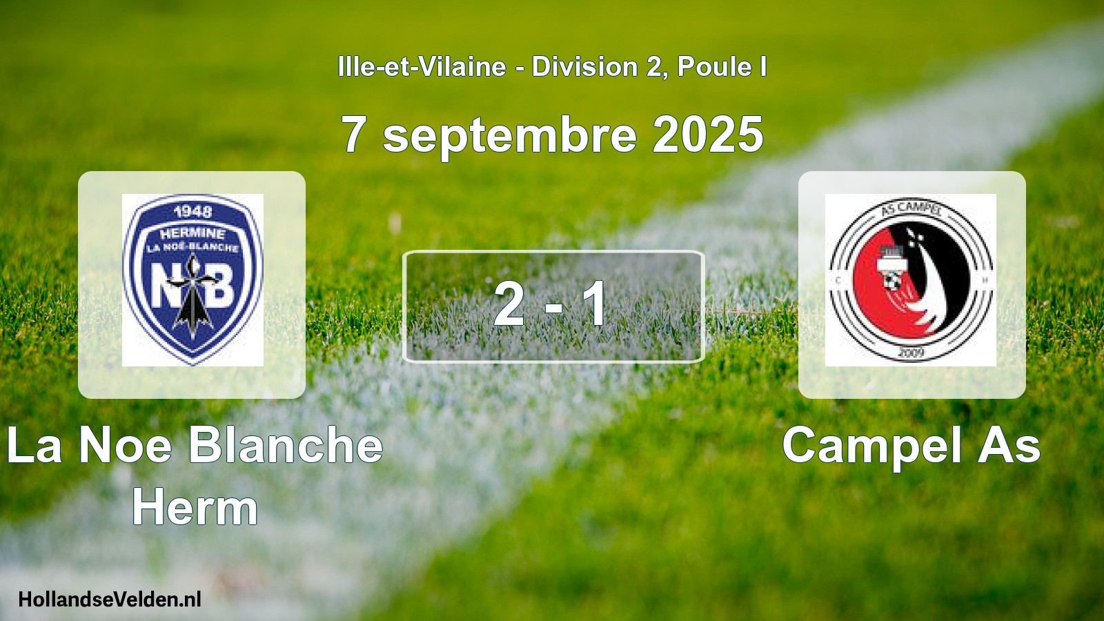 Gespeelde wedstrijd: La Noe Blanche Herm - Campel As 2 - 1 (7 september 2025)