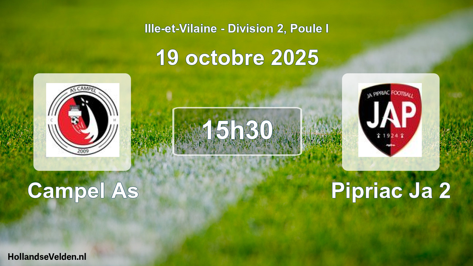 Scheduled Match: Campel As - Pipriac Ja 2 (19 October 2025)