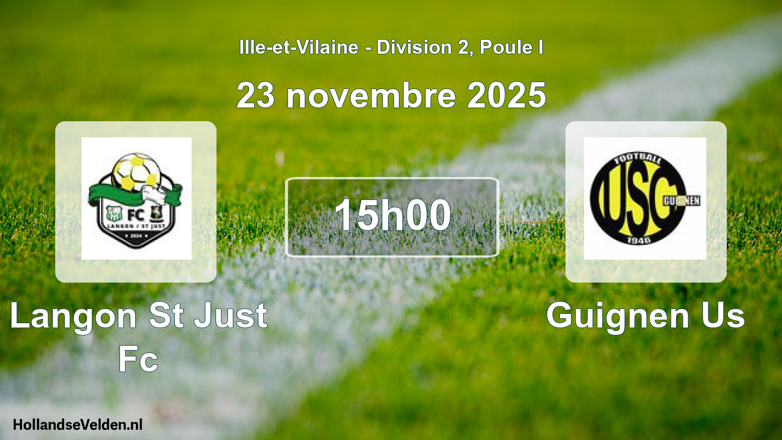 Scheduled Match: Langon St Just Fc - Guignen Us (23 November 2025)