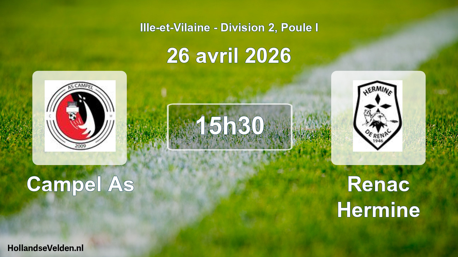 Scheduled Match: Campel As - Renac Hermine (26 April 2026)