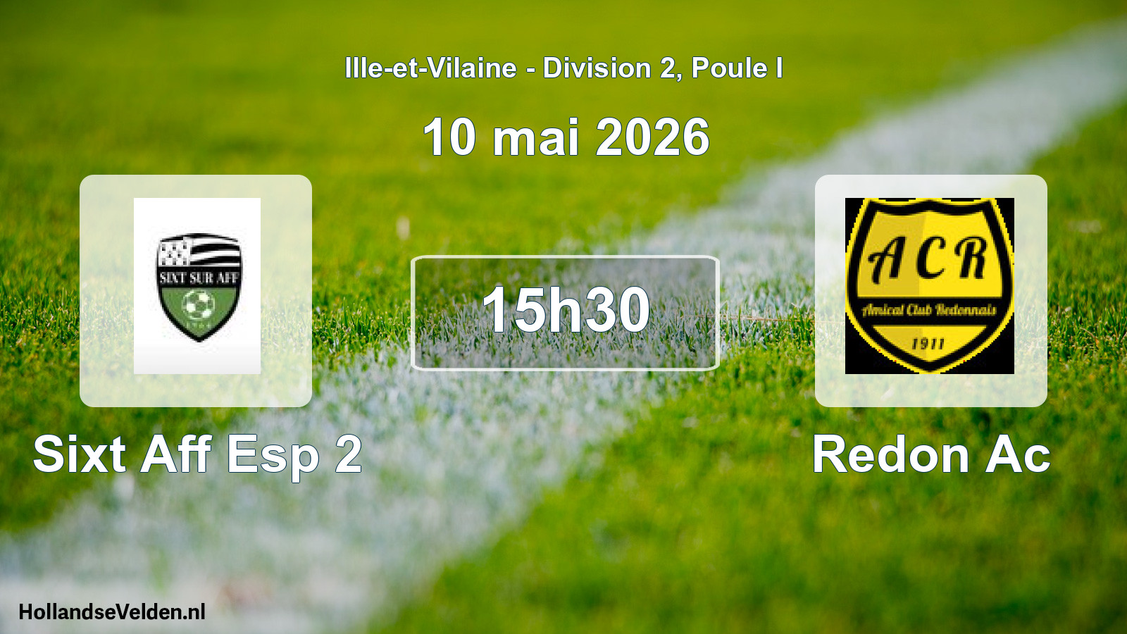 Scheduled Match: Sixt Aff Esp 2 - Redon Ac (10 May 2026)