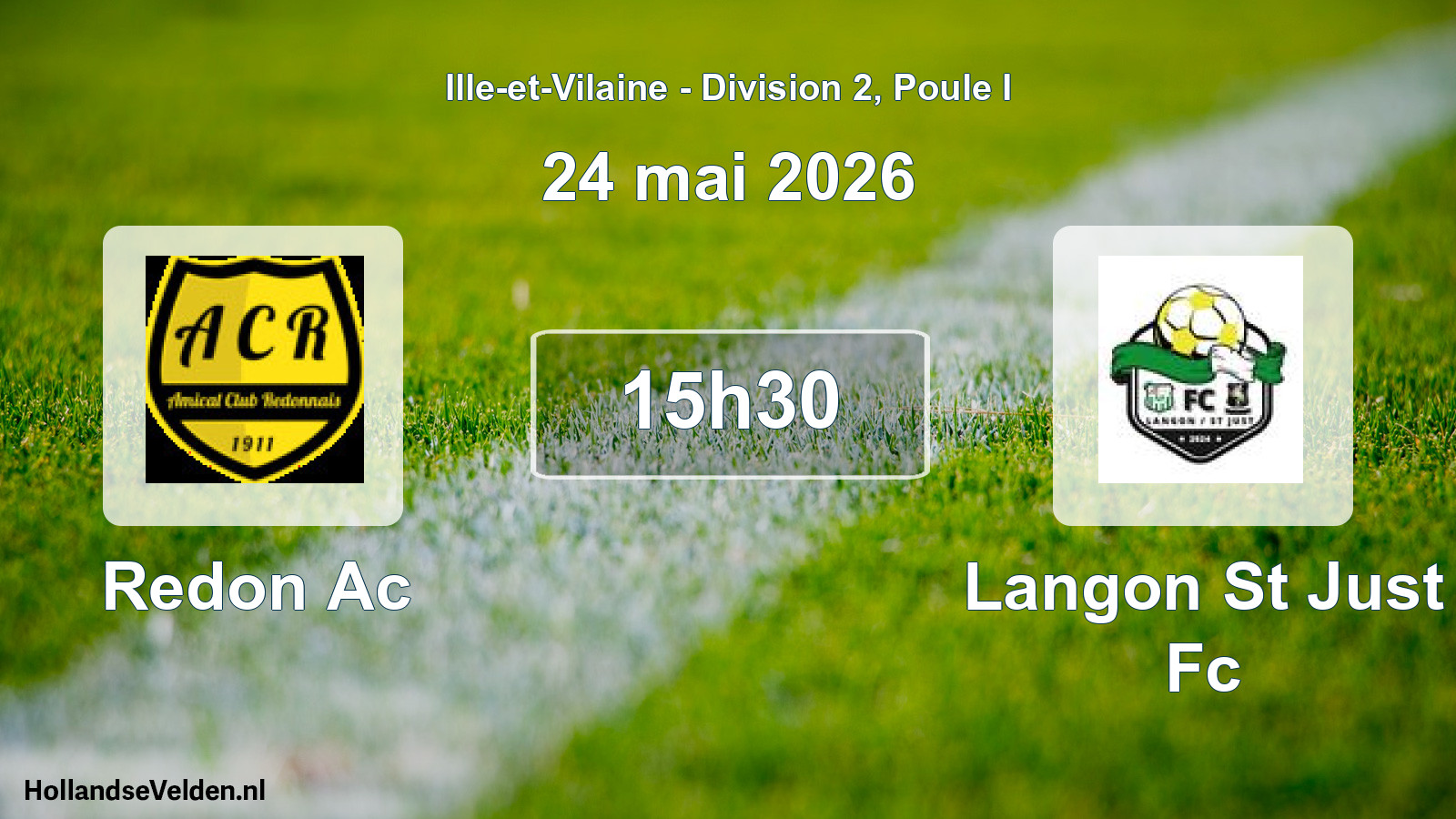 Geplande wedstrijd: Redon Ac - Langon St Just Fc (24 mai 2026)