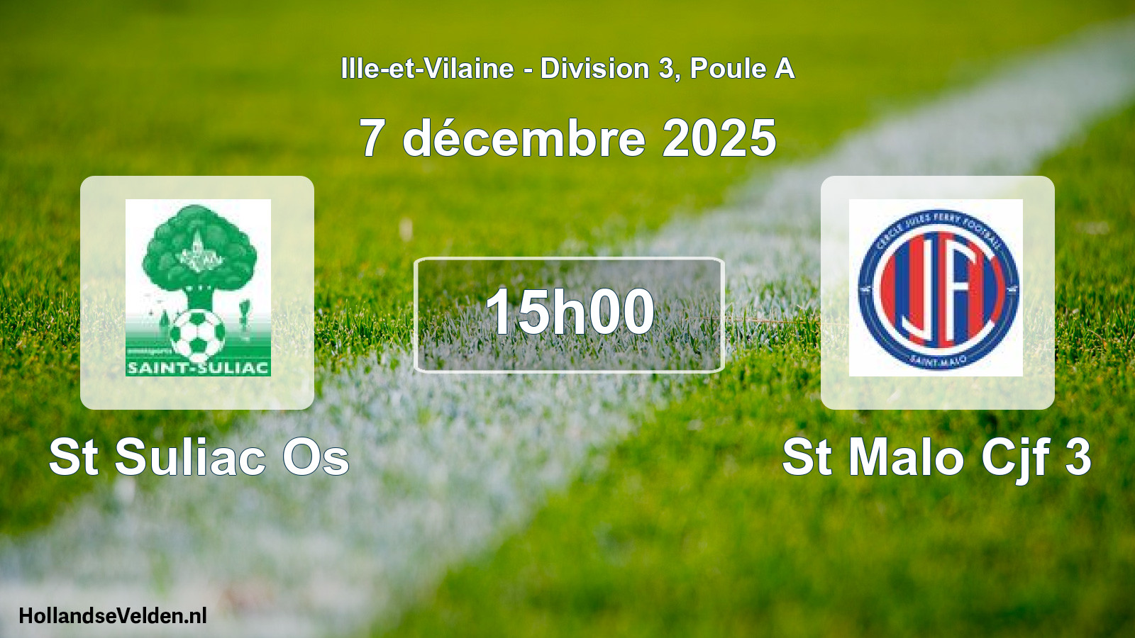 Scheduled Match: St Suliac Os - St Malo Cjf 3 (7 December 2025)