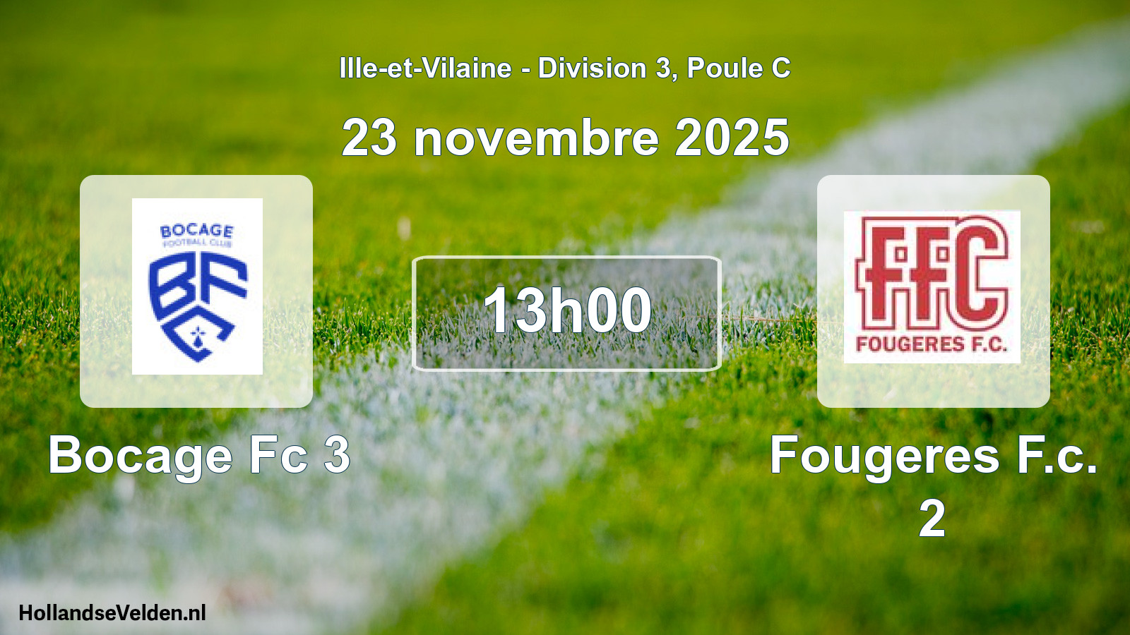 Scheduled Match: Bocage Fc 3 - Fougeres F.c. 2 (23 November 2025)