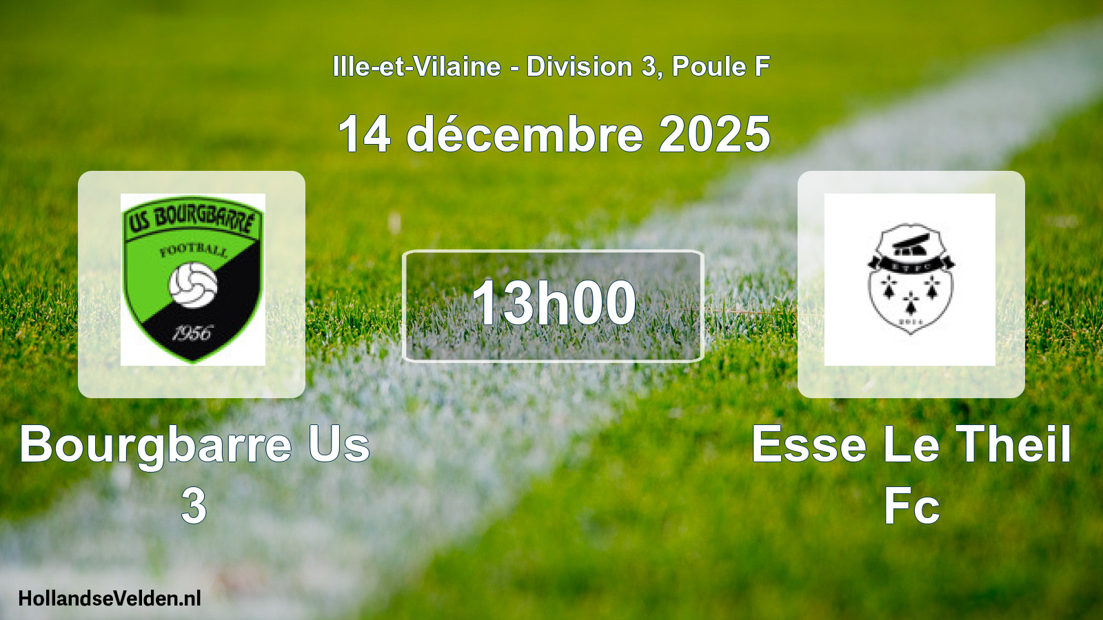 Scheduled Match: Bourgbarre Us 3 - Esse Le Theil Fc (14 December 2025)