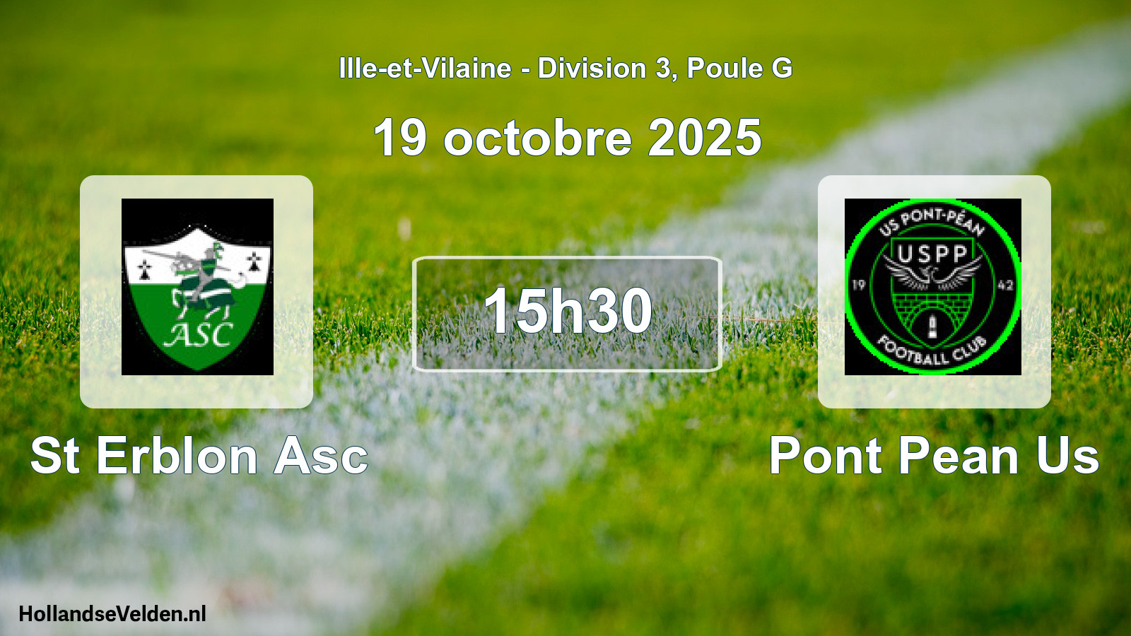 Scheduled Match: St Erblon Asc - Pont Pean Us (19 October 2025)